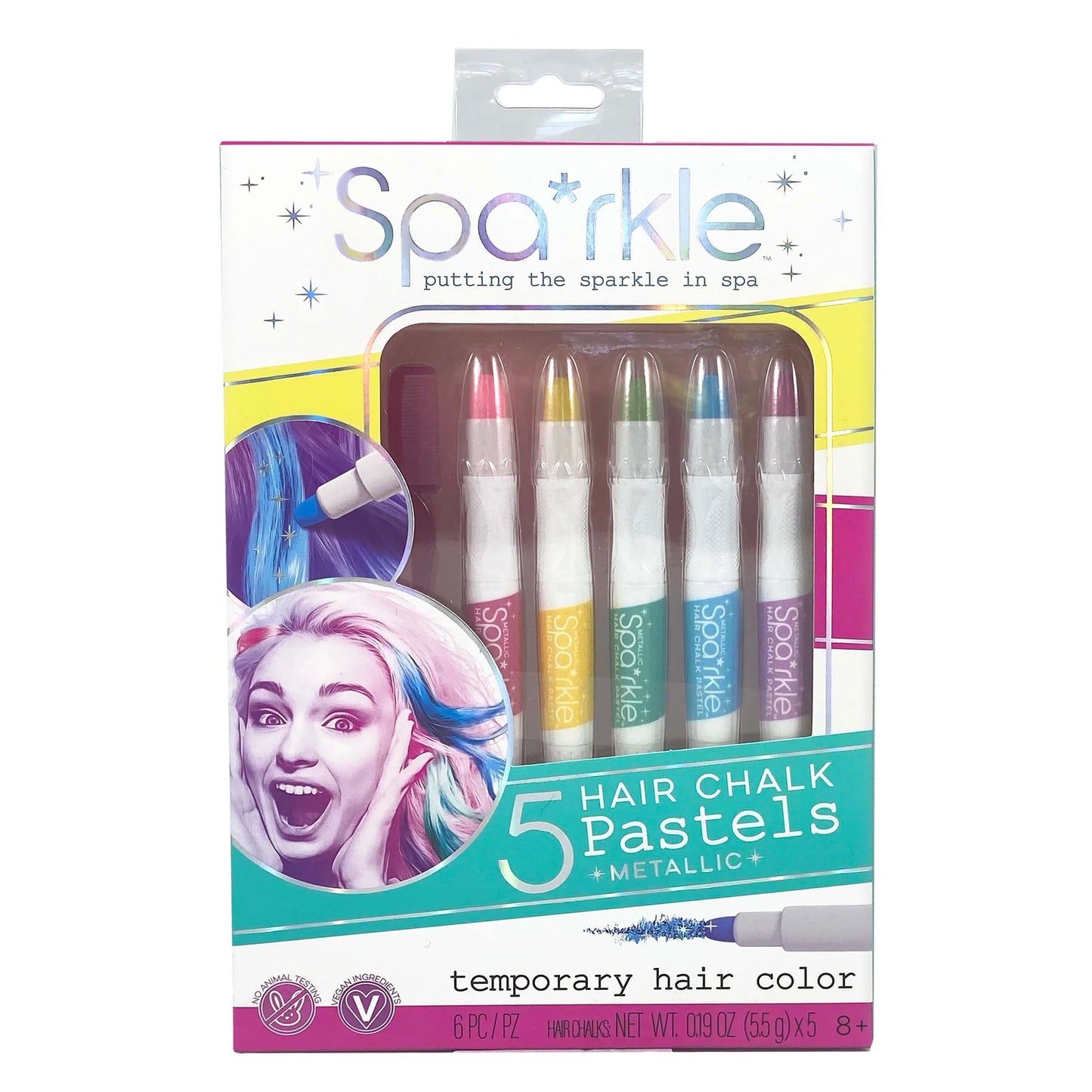 Hair Chalk Pastels *Metallic*